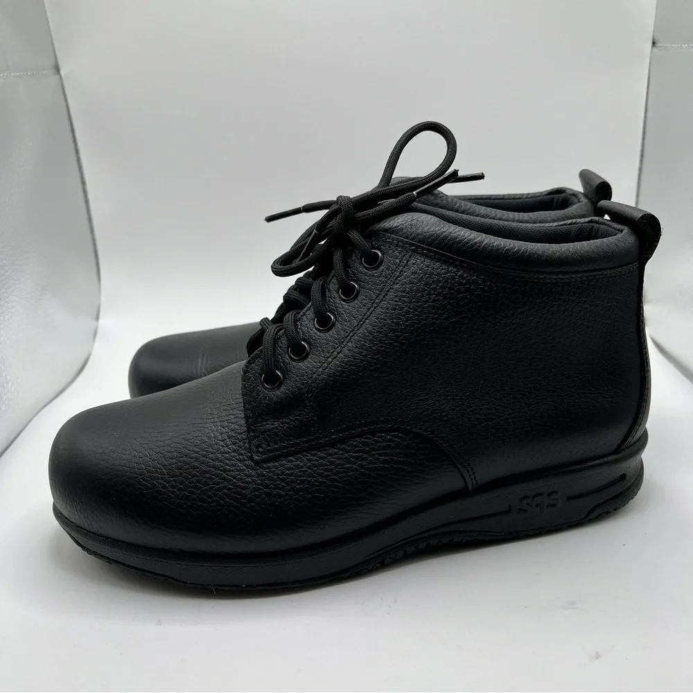 SAS Black Ankle Boots - Picture 4 of 14